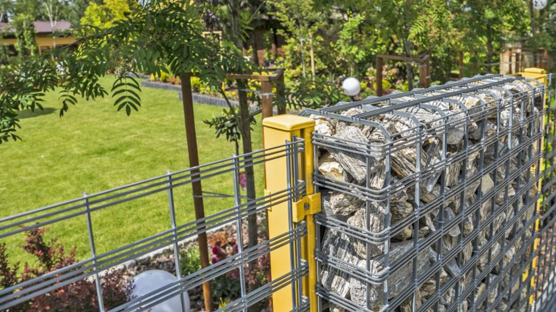 clôtures gabions pour le paysage et l'architecture d'extérieur www.slotdesign.fr 